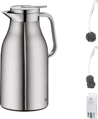 Image de alfi SKYLINE Isolierkanne 1,5l stainless steel mat – Vorteilsset mit Reinigungsbürste CLEAN FIX 30 cm | HAN 1322205150 | EAN 4002458517617
