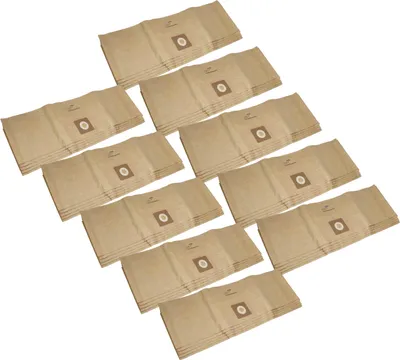 Produktbild von vhbw 50x Staubbeutel kompatibel mit Bosch AdvancedVac 20 Staubsauger - 29,5cm x 26cm Sandfarben