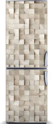 Immagine prodotto di Decorazione per frigorifero Tulup - Tappetino magnetico - 60 cm x 180 cm - Magnete da applicare al frigorifero - Cubetti di legno