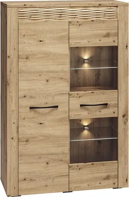 Image de Vitrine deux portes DIANDRA – chêne artisan