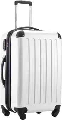 Productafbeelding van Handbagage Koffer - Reiskoffer Trolley - Veilig Reizen - TSA Goedgekeurd - 55 x 38 x 23 cm - Wit