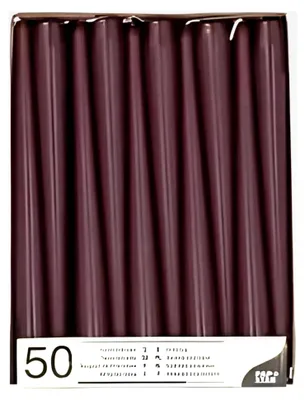 Produktbild von 50 Leuchterkerzen Ø 2,2 cm · 25 cm in Beere
