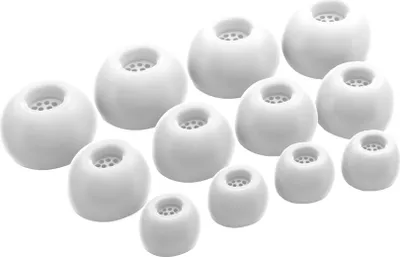 Immagine prodotto di 12 x Gommini Auricolari in Silicone Ricambio per JBL Live Buds 3 Auricolari Cuffie in Bianco