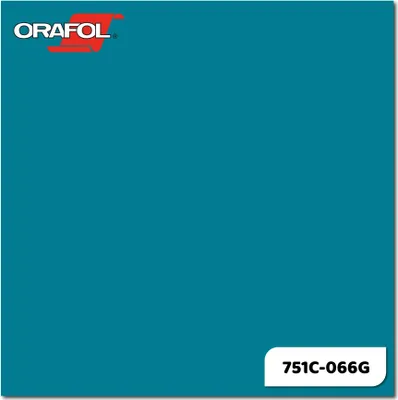 Produktbild von Plotterfolie ORACAL 751C-066G Türkisblau glänzend 31,5 x 20 cm
