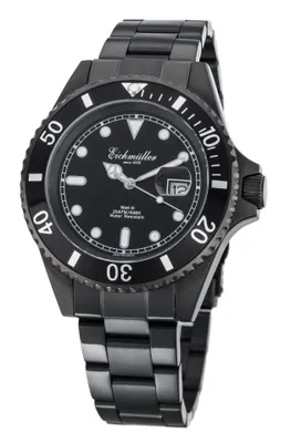 Produktbild von Eichmüller Taucheruhr Edelstahl 20ATM M2115 schwarz Metallband