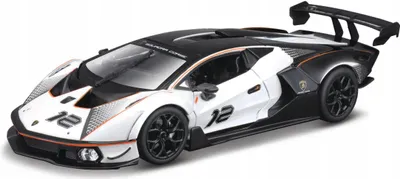 Obrázek produktu pro Bburago 18-28023 - Modellauto - Lamborghini Essenza SCV12 (schwarz/weiß, velikost 1:24)