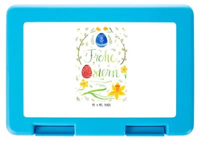 Produktbild von Mr. & Mrs. Panda Lunchbox Ostern Frohe Ostern - Weiß - Geschenk, Brotbehälter, Essensbehälter, Ostergrüße, Osterei, Bemalte Ostereier, Vorratsbehälter, Butterbrotdose
