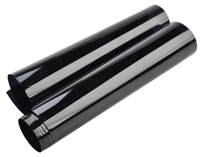 Productafbeelding van Zonbeschermingsfolie voor auto, 20 cm x 150 cm, voor voorruit, tintfolie, 5% lichtdoorlatendheid, zwart