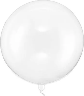 Obrázok produktu pre PartyDeco ORB16-1, balón na hranie, priehľadný, jednofarebný, narodeninový, okrúhly, 40 cm