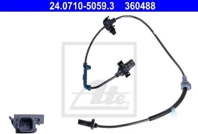 Produktbild von ATE ABS Sensor Raddrehzahl Vorne Rechts für HONDA CR-V III (RE) 24.0710-5059.3