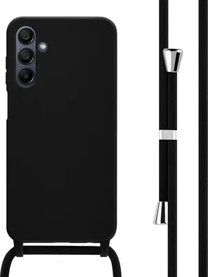 Produktbild von imoshion SilikonHülle mit Band Samsung Galaxy A15 (5G/4G) - Schwarz