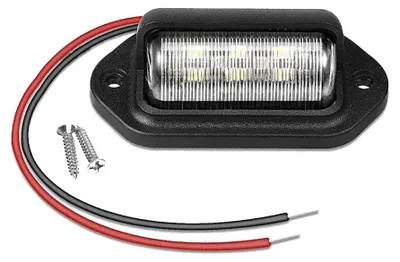 Produktbild von LED-Kennzeichenbeleuchtung Schwarz 3W 500lm 12-24V