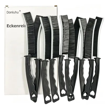 Eckreinigungsborste 10er Set, harte Borsten, mit Klebehaken