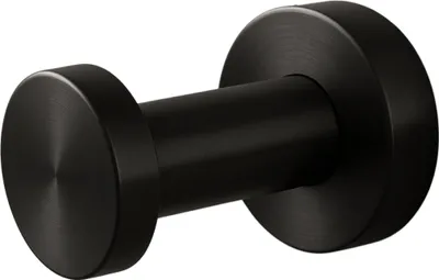 Produktbild von Balneo | Handtuchhaken Edelstahl schwarz | Badezimmerhaken QUBE Rostfrei | Wandhaken für Badezimmer