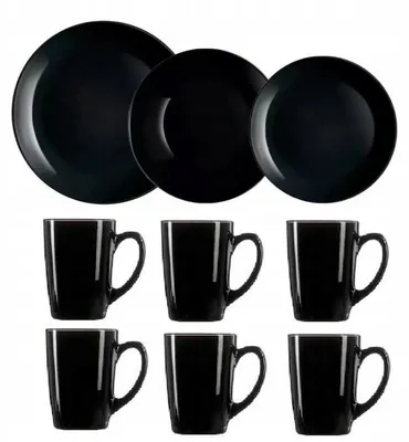Produktbild von Luminarc Diwali Speiseservice 24-teilig für 6 Personen Schwarz