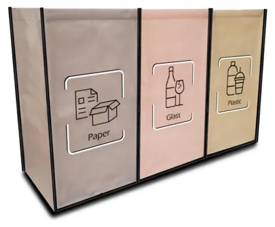 Image de Omgoods - Système de tri des déchets avec 3 compartiments
