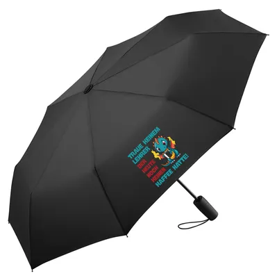 Produktbild von Huuraa Regenschirm Lehrer trauen noch keinen Kaffee hatte 98cm Schwarz Sturmfest Taschenschirm Geschenkidee