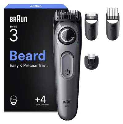 Produktbild von Barttrimmer Braun Series 3 BT3535, Grau, Bartschneider für Herren
