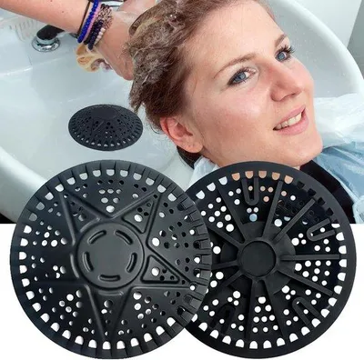 Produktbild von Famanu Duschabdeckungen 2 Stück - Silikon-Haarfänger für Dusche und Badewanne - 14 cm