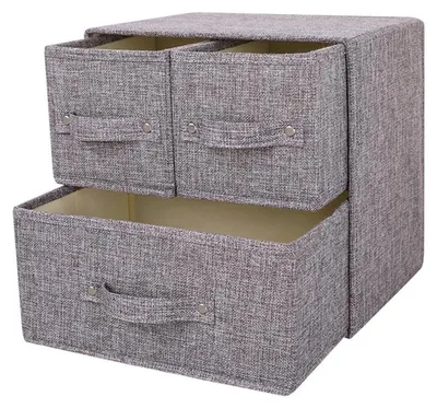 Productafbeelding van Vouwbare Opbergdoos met Handvat voor Kleding en Accessoires