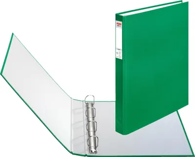 Produktbild von Herlitz Ringbuch / DIN A4 / 25mm Füllhöhe / 4-Ring-Mechanik / Farbe: grün