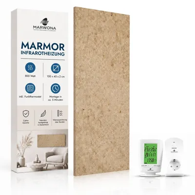 Produktbild von Marwona Jura Infrarotheizung 800 W mit Funkthermostat – Germany