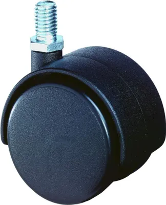 Produktbild von BS Rollen Lenkrolle Durchmesser 50mm Tragfähigkeit 50kg PA-Rad für weiche Böden Gewindestift M8 - F75.050.G08