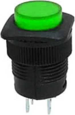 Immagine prodotto di Interruttore A Pulsante Off-(On) Con Led Verde