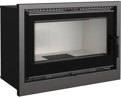 Produktbild von Panorama Kamineinsatz Kratki ARKE 8 kW mit Warmluftgebläse Kaminkassette