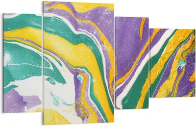 Produktbild von Bild auf Leinwand - Leinwandbild - Abstraktion modern - 120x70cm - Wand Bild - Wanddeko - Leinwanddruck - Bilder - Kunstdruck - Wanddekoration - Leinwand bilder - Wandkunst - DL120x70-3961