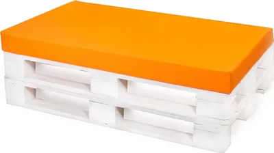 Immagine prodotto di Cuscino per pallet 120x80cm| Cuscino per seduta Euro pallet| Cuscino per pavimento per bambini| Cuscino per pallet da esterno arancione| Cuscino per balcone con pavimento
