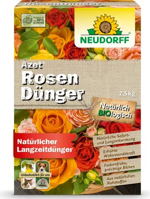 Produktbild von Neudorff  - Azet RosenDünger 2,5 kg mit 100 Tagen Langzeitwirkung