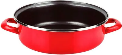 Obrázok produktu pre optimax červená panvica z nehrdzavejúcej ocele aisi 430 fagor ø26x8cm