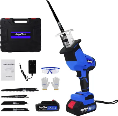 Immagine prodotto di Sega alternativa a batteria, potenza 21 V, motore brushless, luce LED, 1 batteria