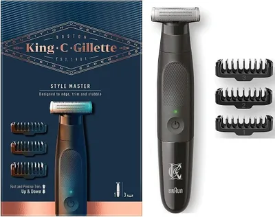 Produktbild von King C. Gillette Style Master Barttrimmer mit 4D-Klinge zum Trimmen & Konturieren