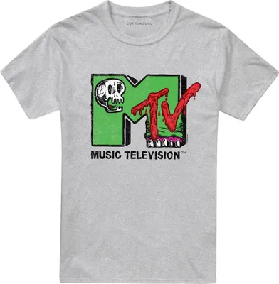 Produktbild von MTV - "Skull And Monster Teeth" T-Shirt für Herren/Damen Uni TV27309 (5XL) (Athletisch)