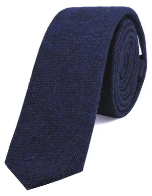 Produktbild von DonDon Herren Krawatte 6 cm Baumwolle dunkelblau-schwarz