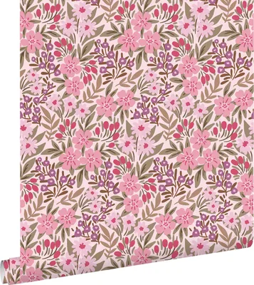 Obrázok produktu pre ESTAhome tapety kvety fialová a ružová 50 x 900 cm