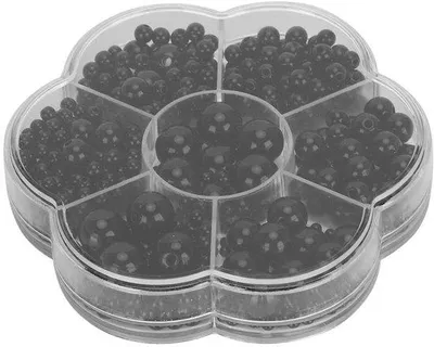 Immagine prodotto di Set di giocattoli in plastica, 612 pezzi - Colore: nero - Adatto per bambole - Diverse dimensioni - Occhi da assemblare