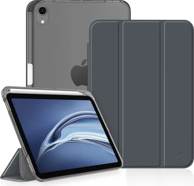 Produktbild von Fintie Hülle Kompatibel mit iPad Mini 6. Generation 2021 8.3" mit Pencil Halter, Ultradünn Leichte Schutzhülle mit transparenter Rückseite Abdeckung mit Auto Schlaf/Weck, Himmelgrau