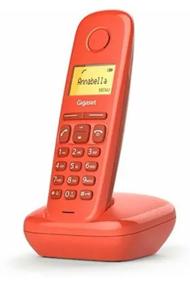 Zdjęcie produktu dla Gigaset A170, Telefon w systemie DECT, Zestaw słuchawkowy bezprzewodowy, 50 wejścia, Czerwony