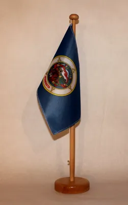Produktbild von Tischflagge Minnesota USA Bundesstaat US State 25x15 cm mit Holzständer