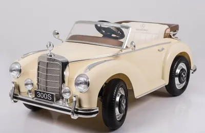 Produktbild von Elektro Kinderfahrzeug – Kinderauto „Mercedes 300S“ Oldtimer – lizenziert – 12V7AH – 2,4Ghz, MP3, Ledersitz+EVA