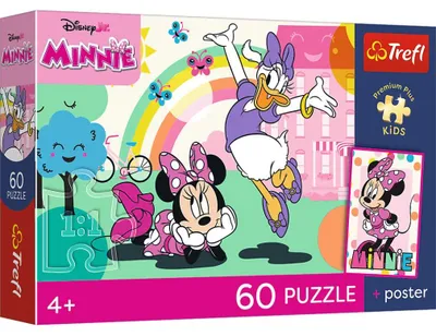 Produktbild von TREFL Puzzle Premium Plus Mickey Mouse: Minnie und Daisy fü r Kinder, 60 Stü ck