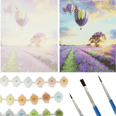 Obrázek produktu pro KIK KX4497_7 Malba podle čísel 50x40cm levandulové pole
