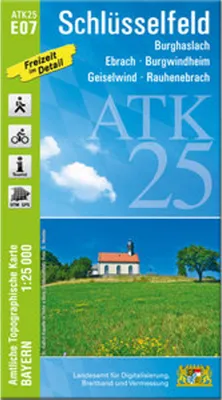 Immagine prodotto di ATK25-E07 Schlüsselfeld (Carta topografica ufficiale 1:25000)