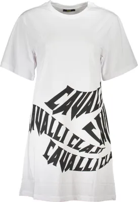 Zdjęcie produktu dla CAVALLI CLASS sukienka damska tekstylny biały SF21229 - Rozmiar: XS