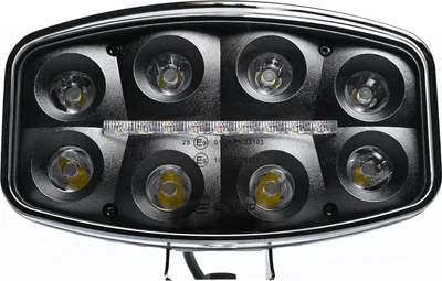 Produktbild von SKYLED Jumbo Octan Black FULL LED Fernscheinwerfer Lichtbelken Zusatzscheinwerfer Positionslicht Weiß/Orange, 10-48V, 7360 Lm, Ref. 25, ECE R112 R10, Schwarzes Gehäuse, LKW Offroad Arbeitsscheinwerfer