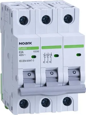 Obrázek produktu pro Spínač-odpojovač 3P 63A Ex9BI Noark 102392