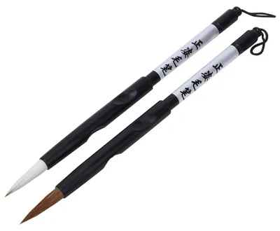 Image de Stylo pinceau en deux parties en ABS pour les étudiants qui pratiquent la calligraphie, kit chinois non toxique